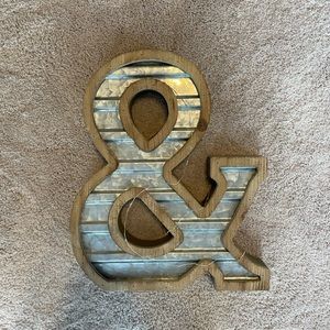& Sign and Decor Piece